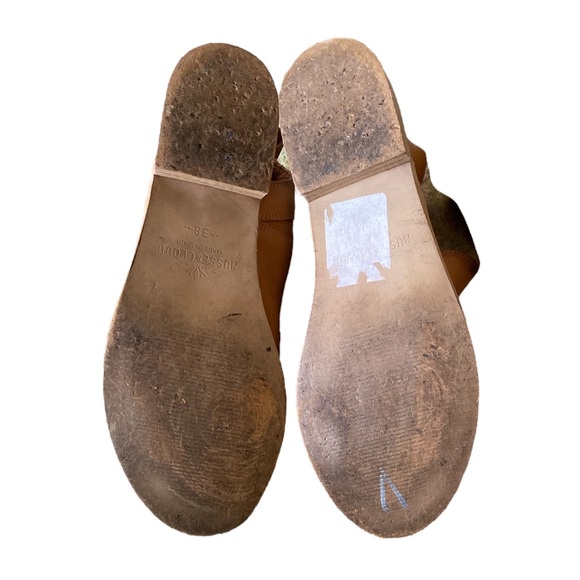 Musse & Cloud Ciara Tan Leather Open Toe Sandals - 7 / 7.5 - Picture 13 of 16